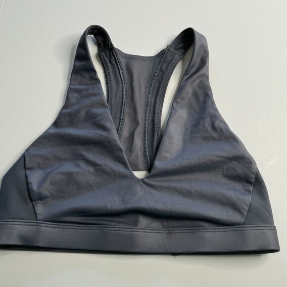 Victoria Sport Bra Size Small Gray Plunge Wire Free Victoria's Secret - Picture 1 of 4